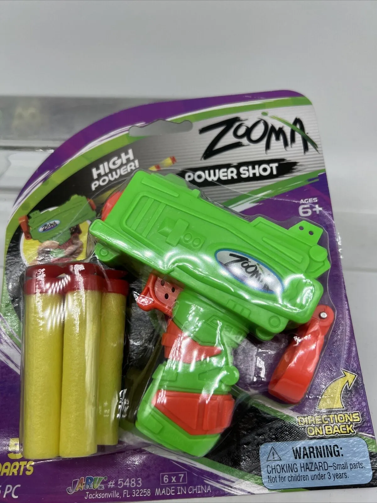 JA-RU Ultra Foam Power Shot Dart Toy Gun Zooma 5 Foam Tag Kid Party COMBINESHIP