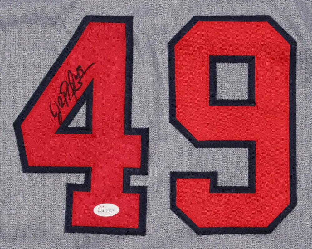 John Rocker Signed Atlanta Braves Road Jersey (JSA) Mr Controversial statement