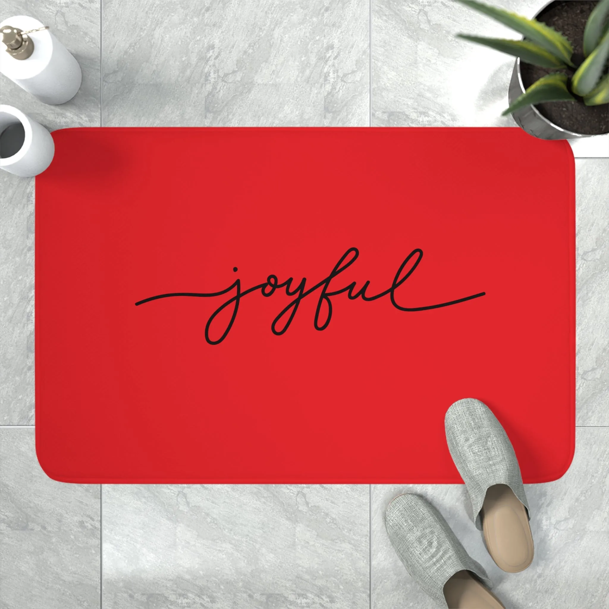 Joyful Memory Foam Bath Mat