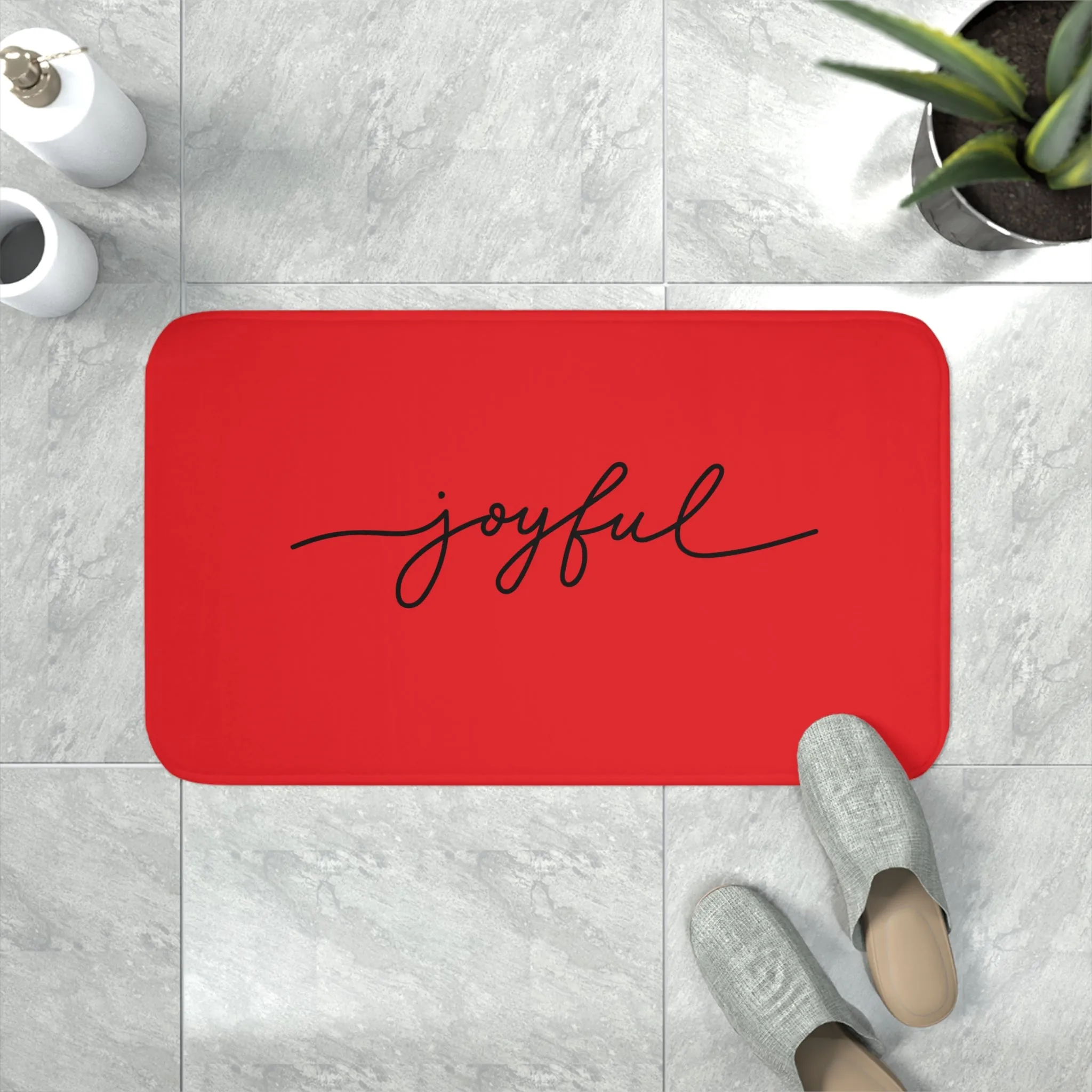 Joyful Memory Foam Bath Mat