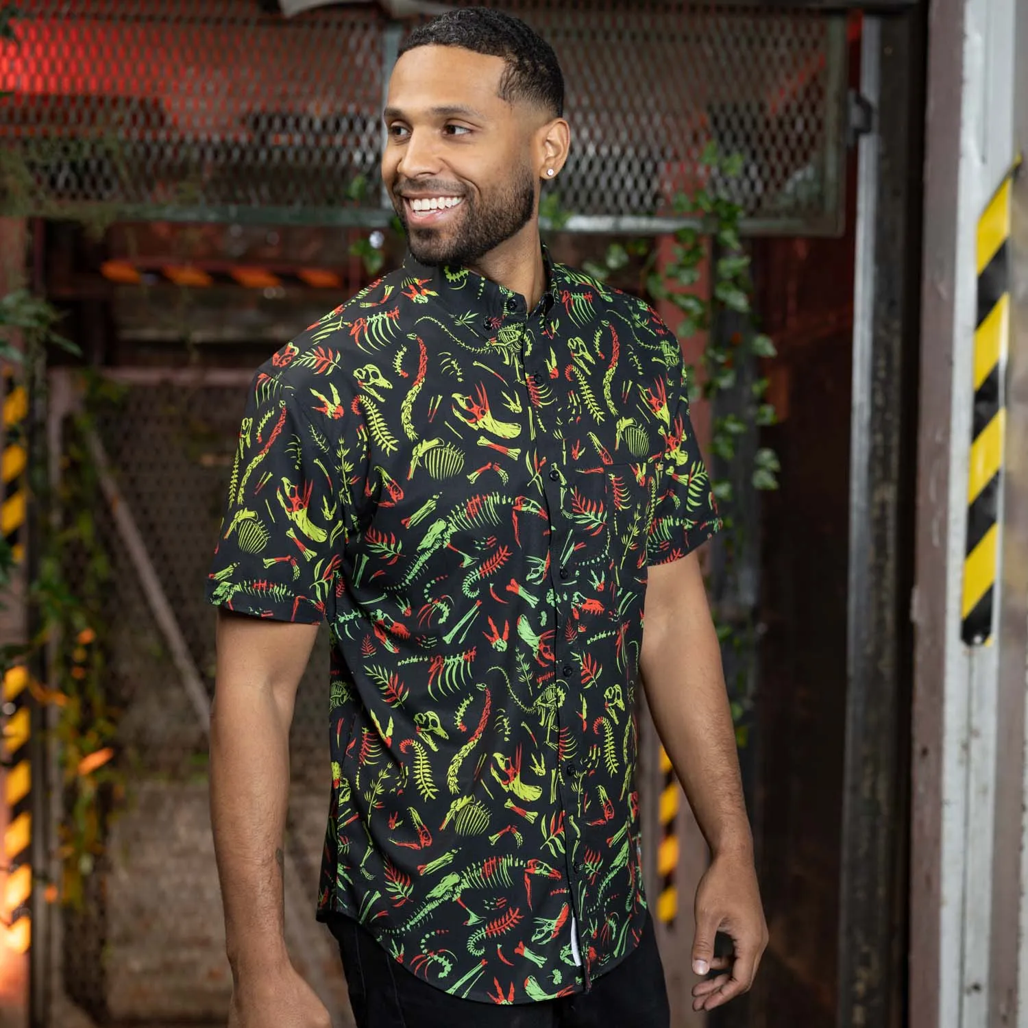 Jurassic Park "Fossil Records" – KUNUFLEX Short Sleeve Shirt