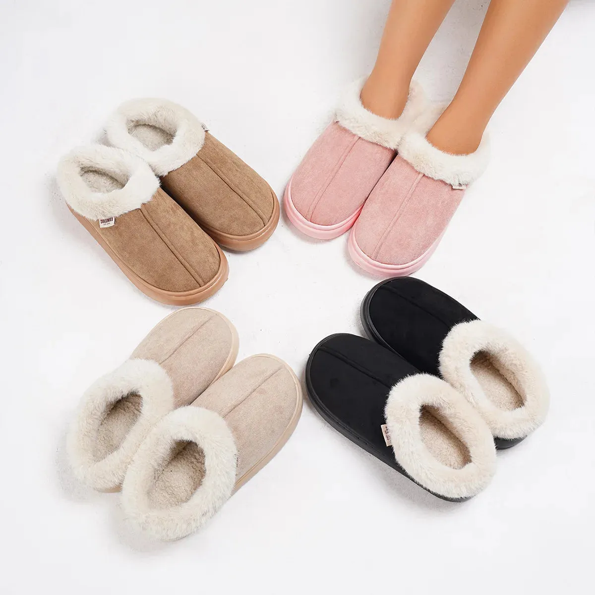 Kidmi Plush Winter House Shoes for Women and Men