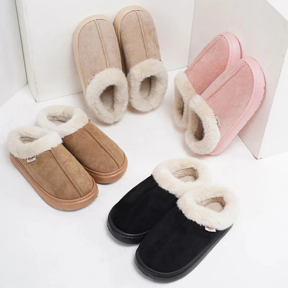 Kidmi Plush Winter House Shoes for Women and Men