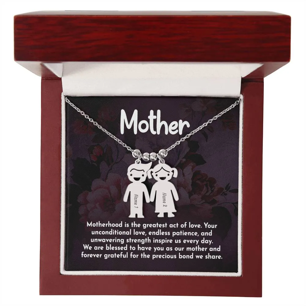 Kids Charm Necklace for Mom