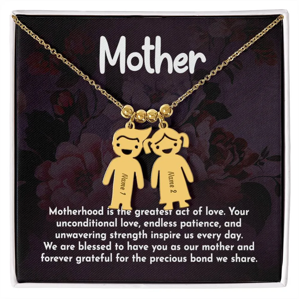Kids Charm Necklace for Mom