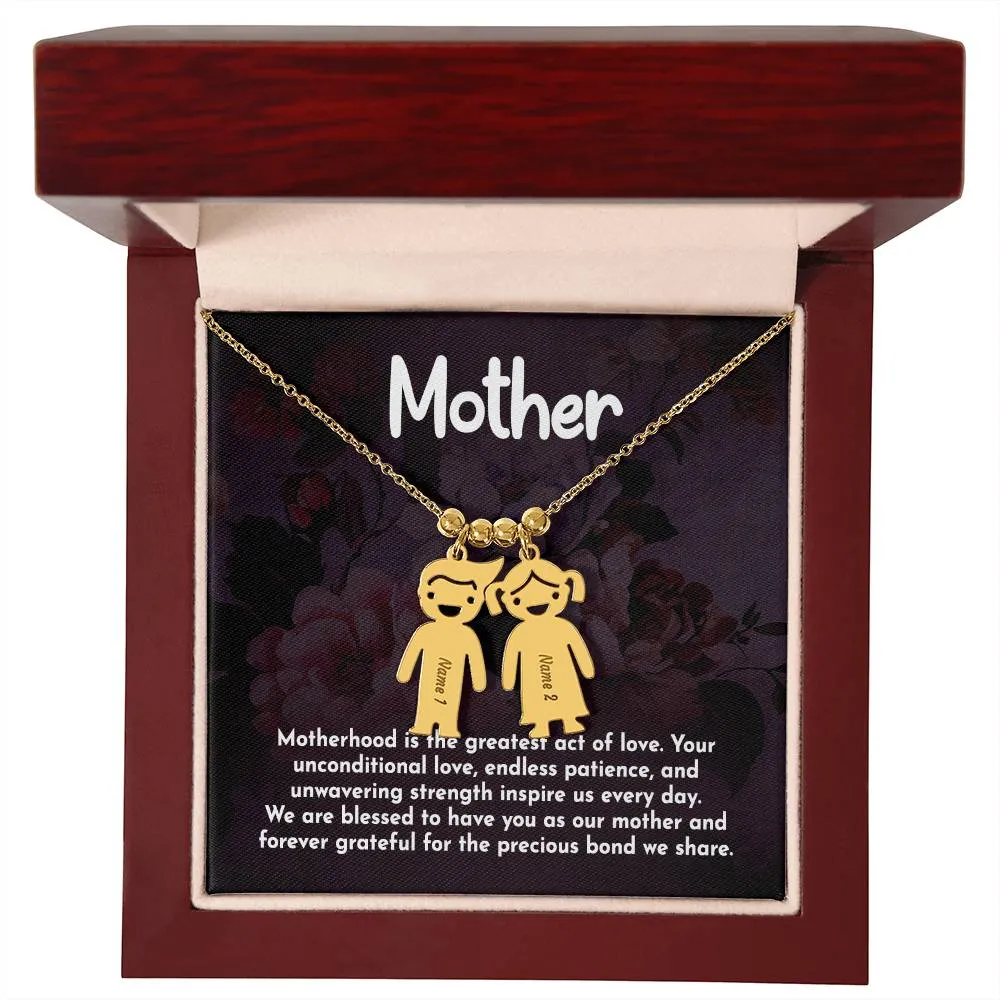Kids Charm Necklace for Mom