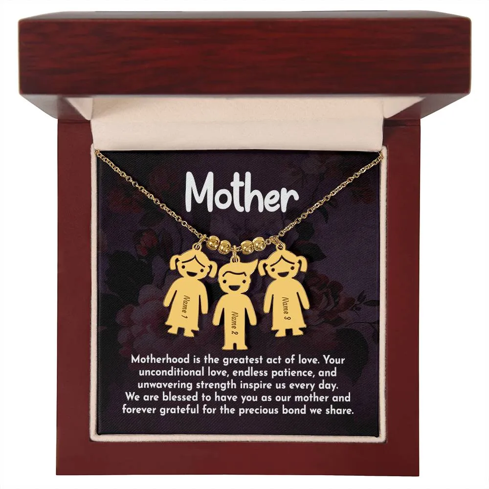 Kids Charm Necklace for Mom