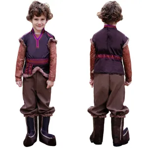 Kids Children Kristoff Cosplay Costume Outfits Halloween Carnival Party Disguise Suit