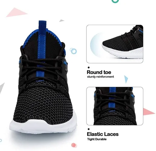 Kids Sneakers Running Tennis Athletic Shoes Dark Blue -- KKOMEFORME
