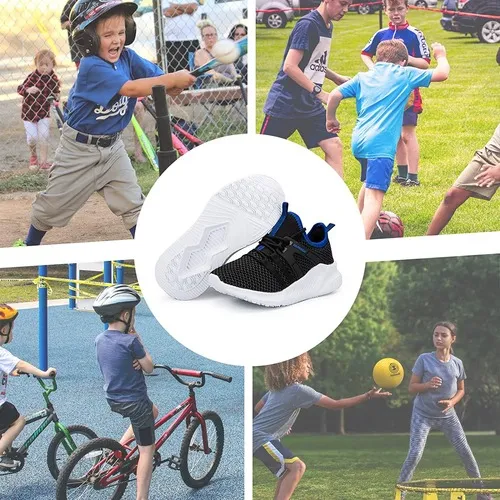 Kids Sneakers Running Tennis Athletic Shoes Dark Blue -- KKOMEFORME