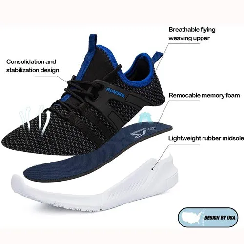 Kids Sneakers Running Tennis Athletic Shoes Dark Blue -- KKOMEFORME
