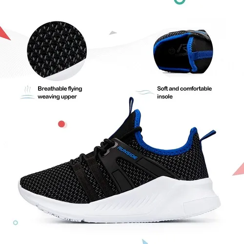 Kids Sneakers Running Tennis Athletic Shoes Dark Blue -- KKOMEFORME