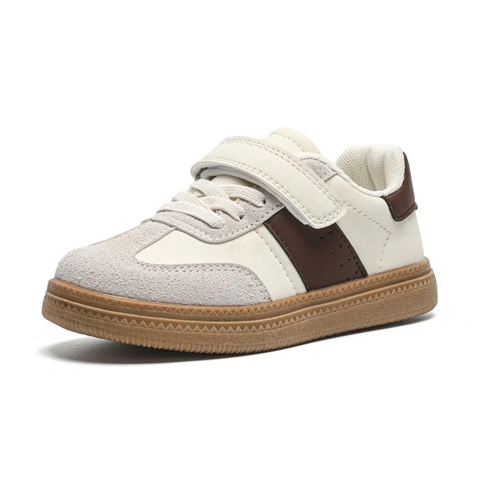Kids Walking Shoes Barefoot Sneakers Non-Slip Athletic Training Shoes Hook and Loop Lightweight Running Shoes for Outdoor Sports
