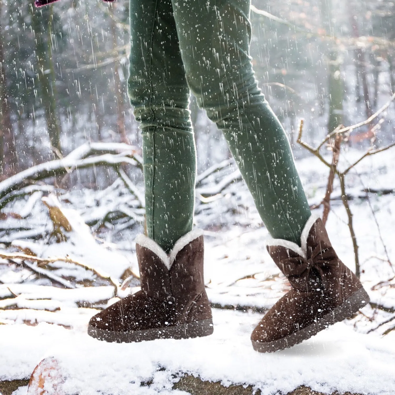 Ladies Snow Boots Super Soft Mid-Calf