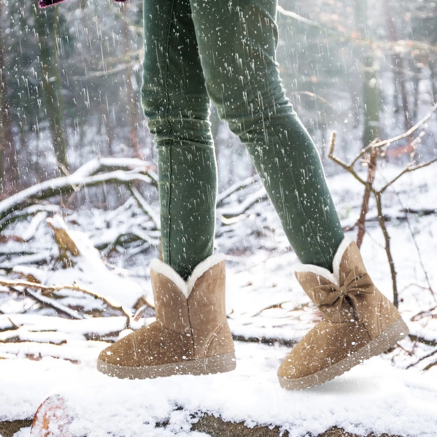 Ladies Snow Boots Super Soft Mid-Calf