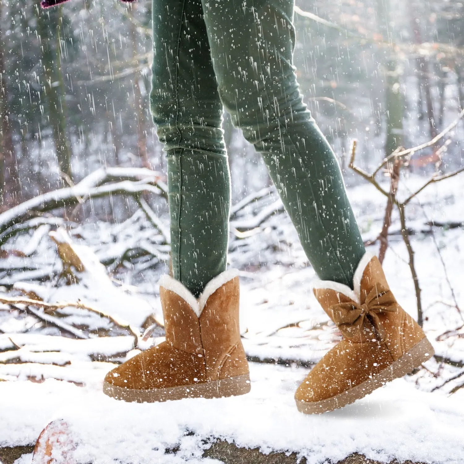 Ladies Snow Boots Super Soft Mid-Calf
