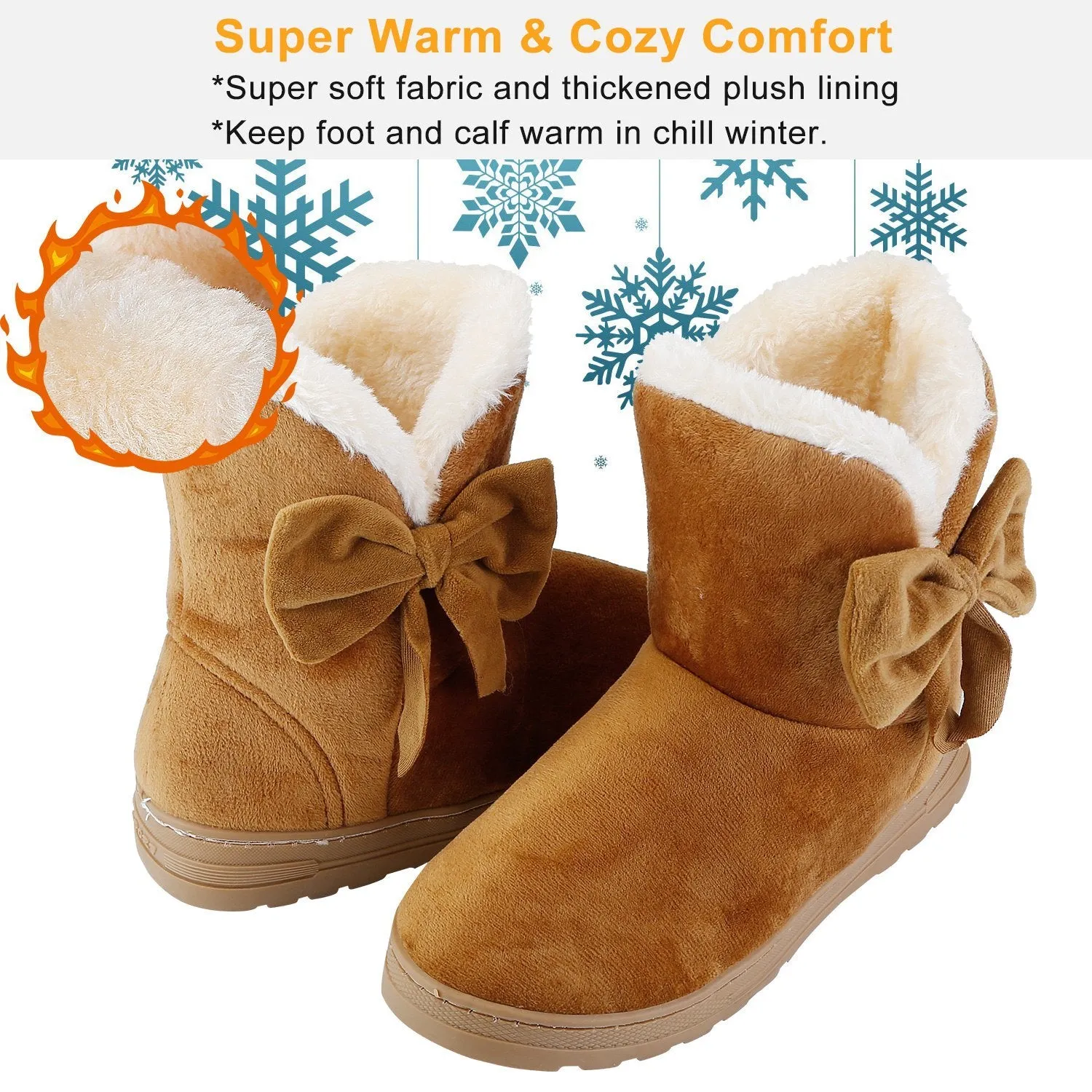 Ladies Snow Boots Super Soft Mid-Calf