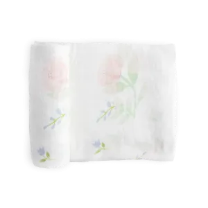 Little Unicorn Pink Peony Deluxe Muslin Swaddle