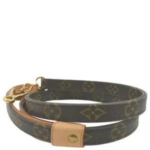 LOUIS VUITTON Monogram Canvas Strap Brown