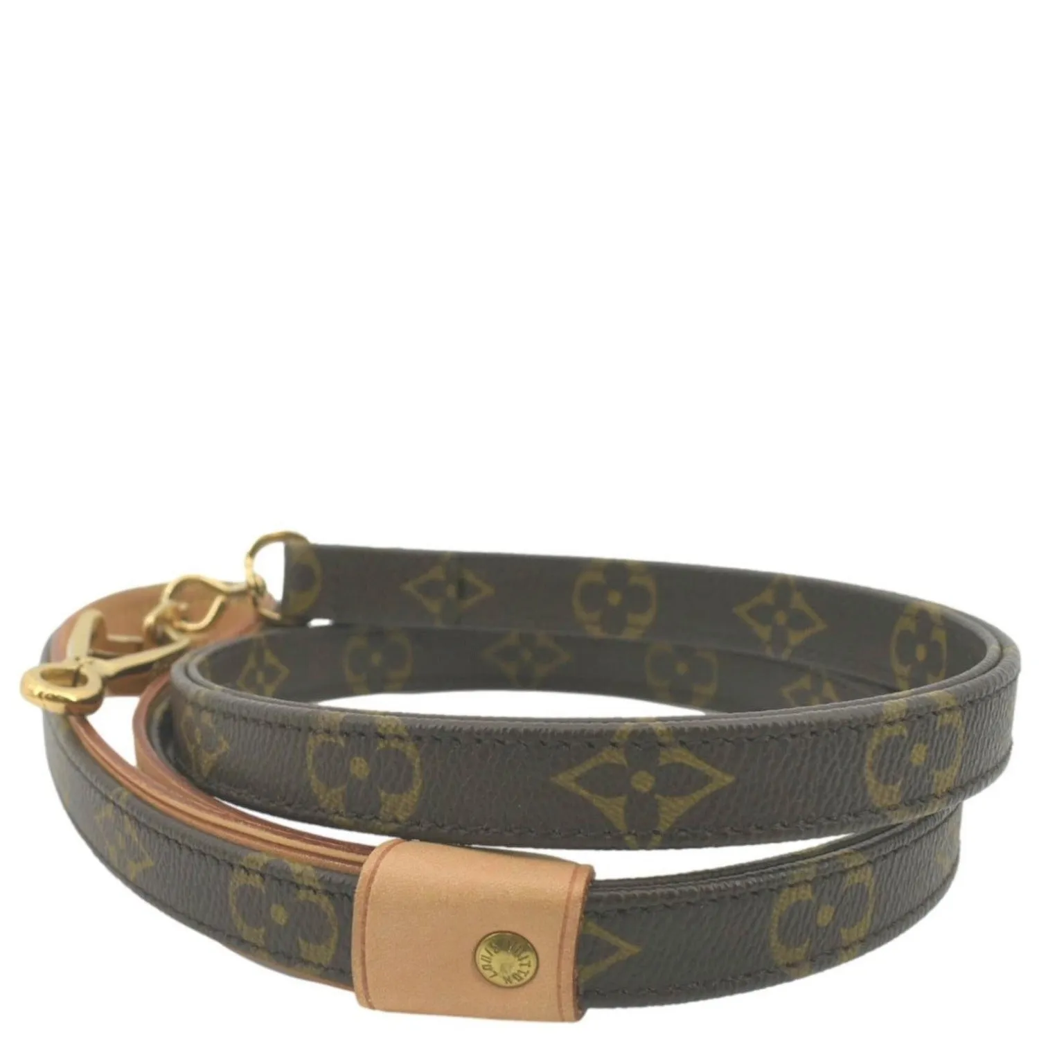 LOUIS VUITTON Monogram Canvas Strap Brown
