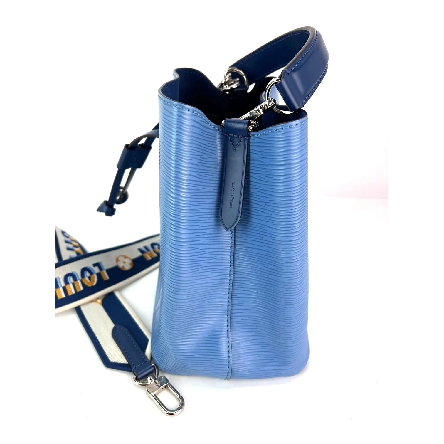 Louis Vuitton Neo Noe BB Blue Epi Leather Shoulder Bag