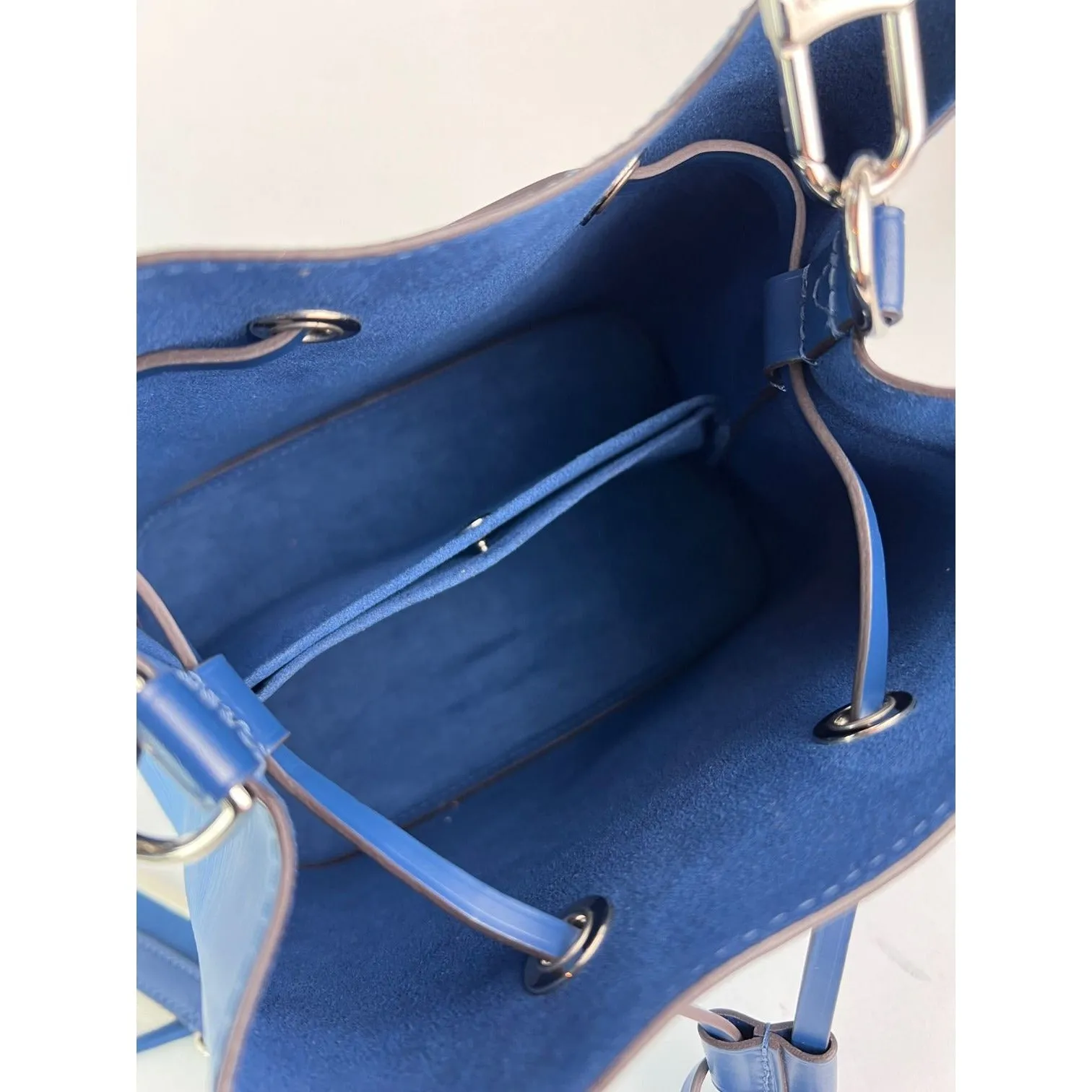 Louis Vuitton Neo Noe BB Blue Epi Leather Shoulder Bag