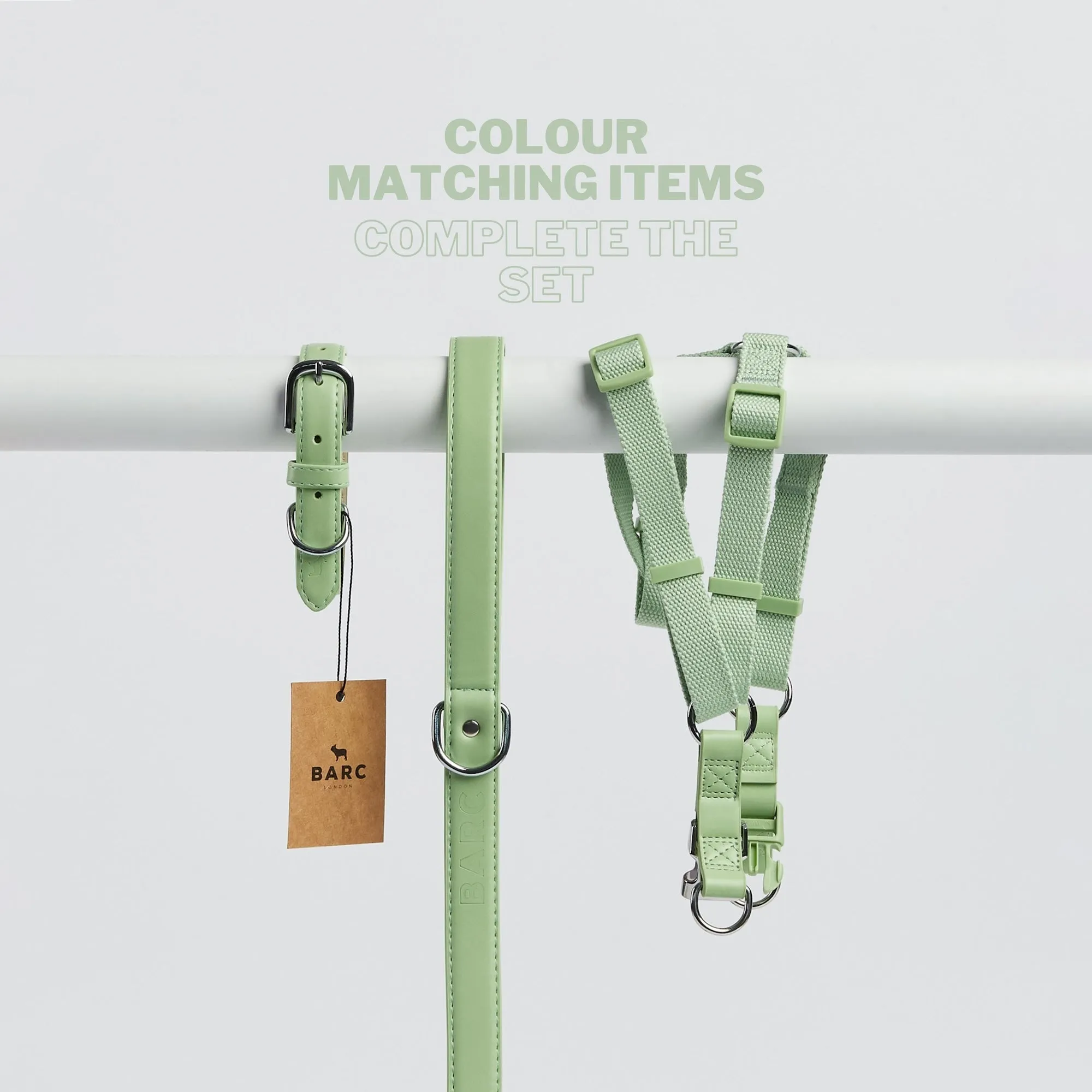 Lush Green Dog Harness & Lead Set