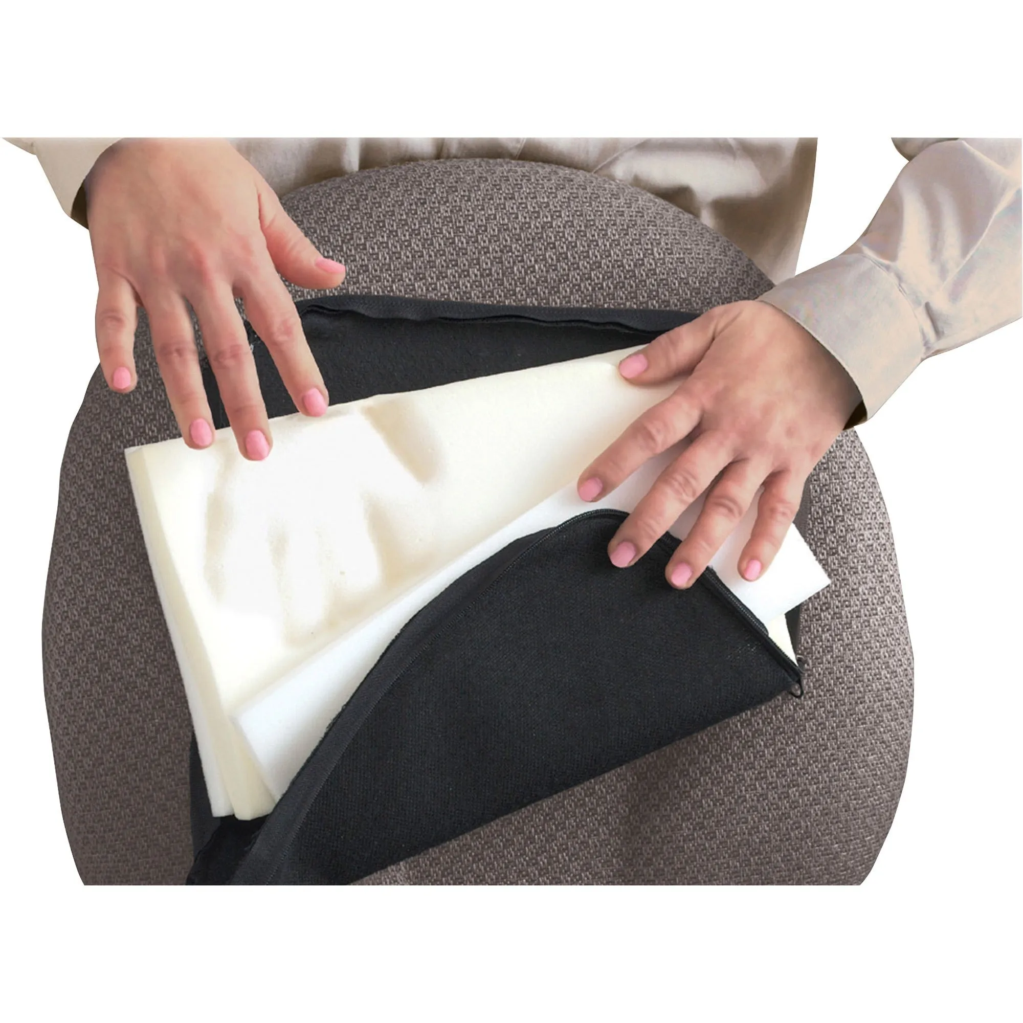 Master Mfg. Co The ComfortMakers® Lumbar Support, Deluxe, Adjustable, Black