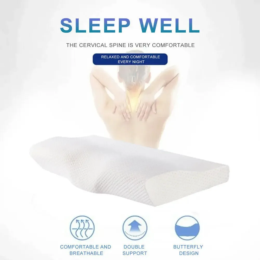 Memory Foam Kopfkissen Nackenkissen Orthopädisch Nackenstützkissen Schlafkissen