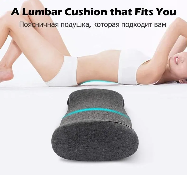 Memory Foam Lumbar Pain Relief Back Support Cushion