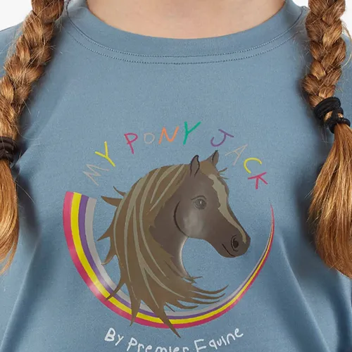Milla Girls Technical Riding Top (Blue Musk)