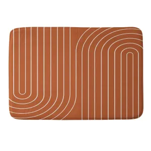 MINIMAL LINE CURVATURE CORAL MEMORY FOAM BATH MAT