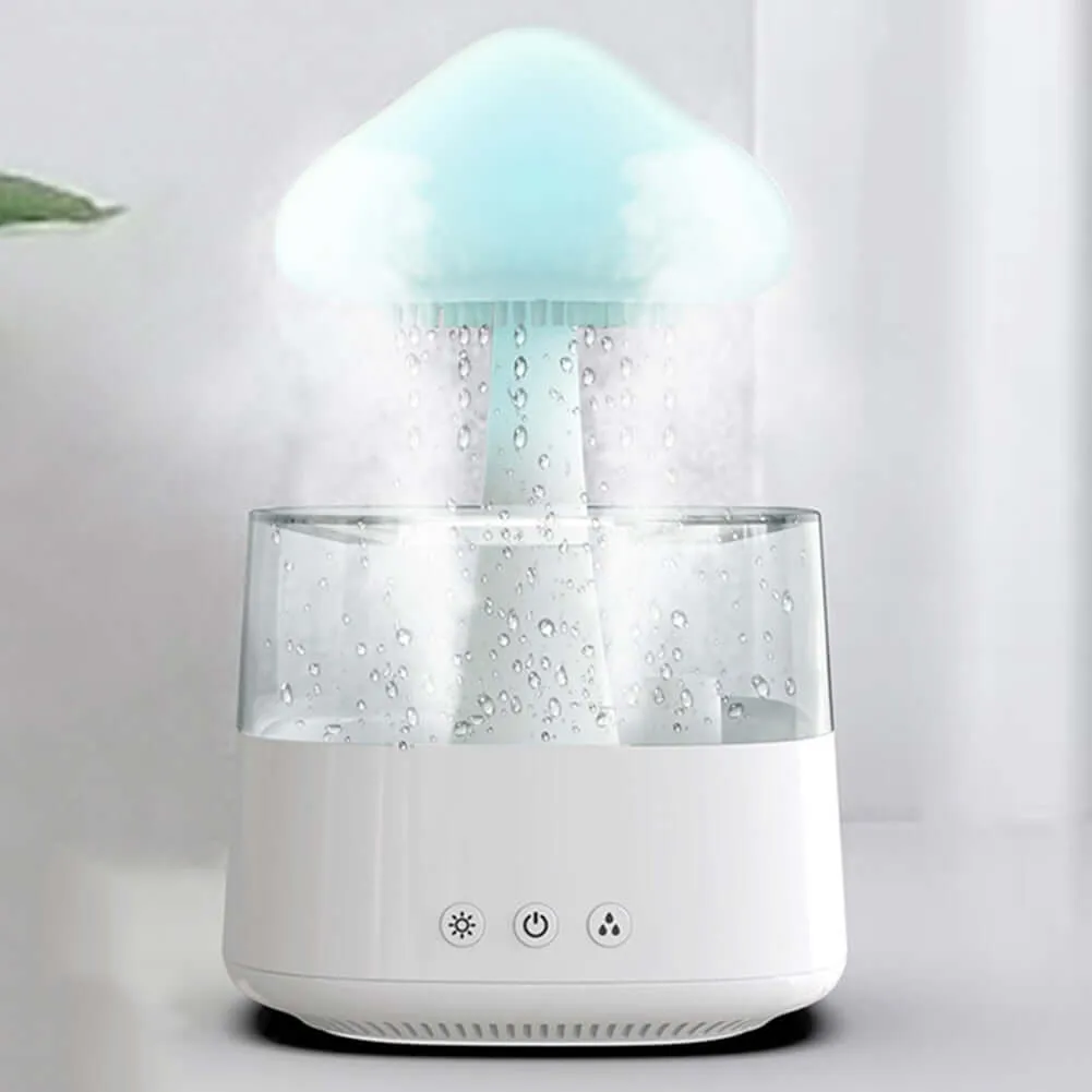 Mushroom Rain Air Humidifier Multicolor Aroma Diffuser
