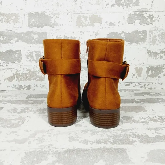 New STEVE MADDEN Kids' Bayville Zip Bootie In Cognac H955