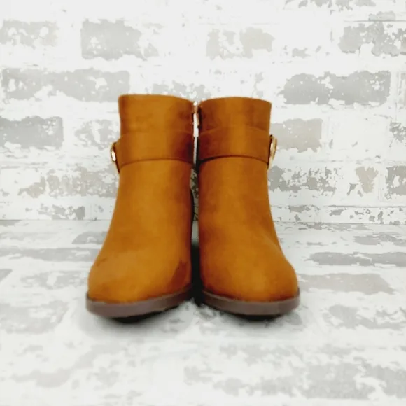 New STEVE MADDEN Kids' Bayville Zip Bootie In Cognac H955