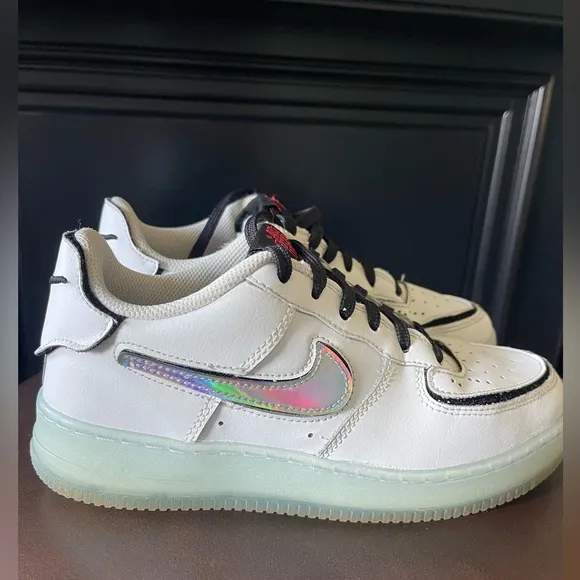 Nike air force one, white leather, youth size 5