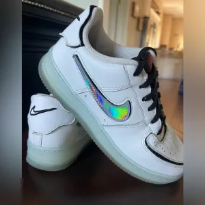 Nike air force one, white leather, youth size 5