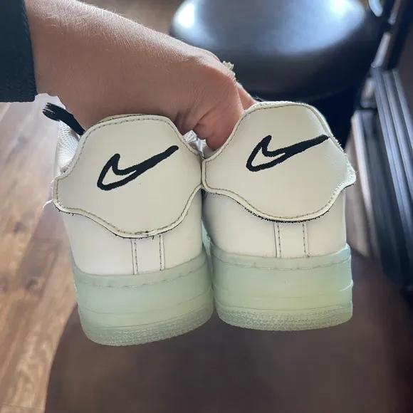 Nike air force one, white leather, youth size 5