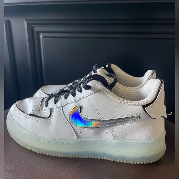 Nike air force one, white leather, youth size 5