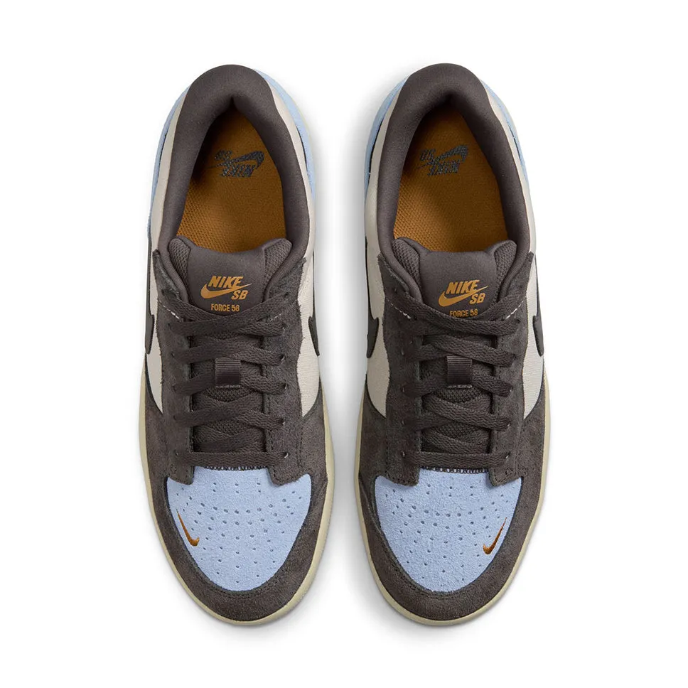 Nike SB Force 58 Light Orewood Brown Psychic Blue Shoes