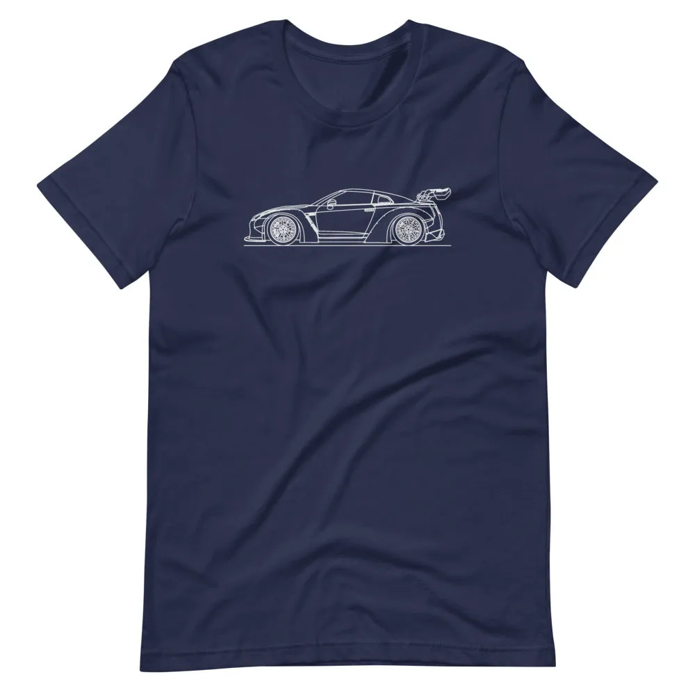 Nissan GT-R R35 Liberty Walk outline T-shirt