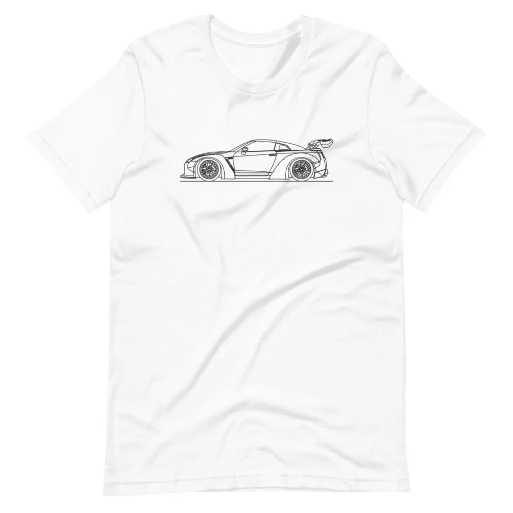 Nissan GT-R R35 Liberty Walk outline T-shirt