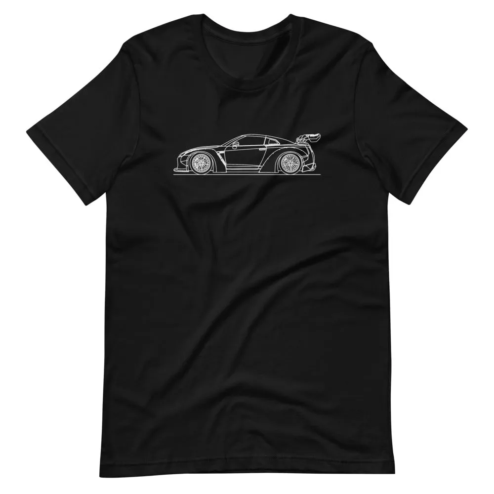 Nissan GT-R R35 Liberty Walk outline T-shirt