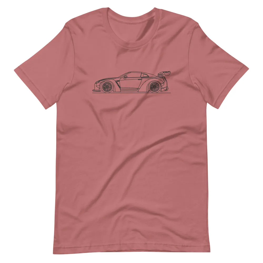 Nissan GT-R R35 Liberty Walk outline T-shirt