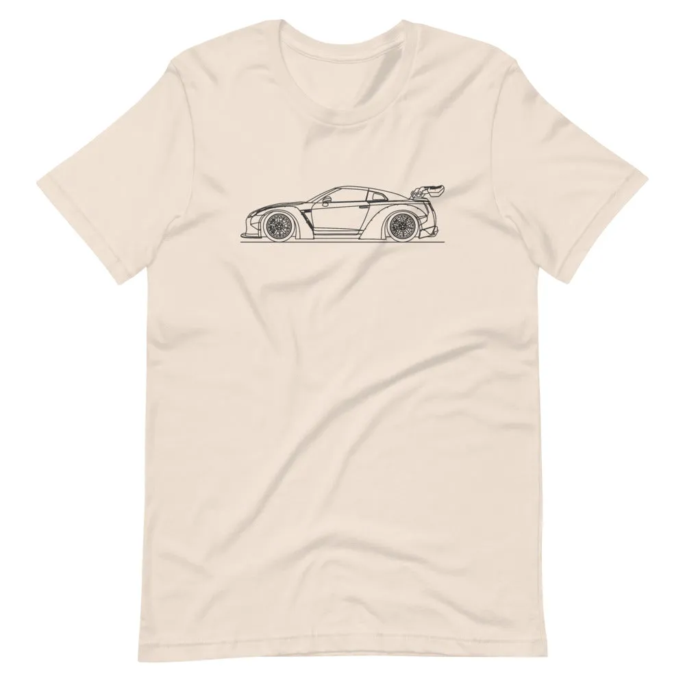 Nissan GT-R R35 Liberty Walk outline T-shirt