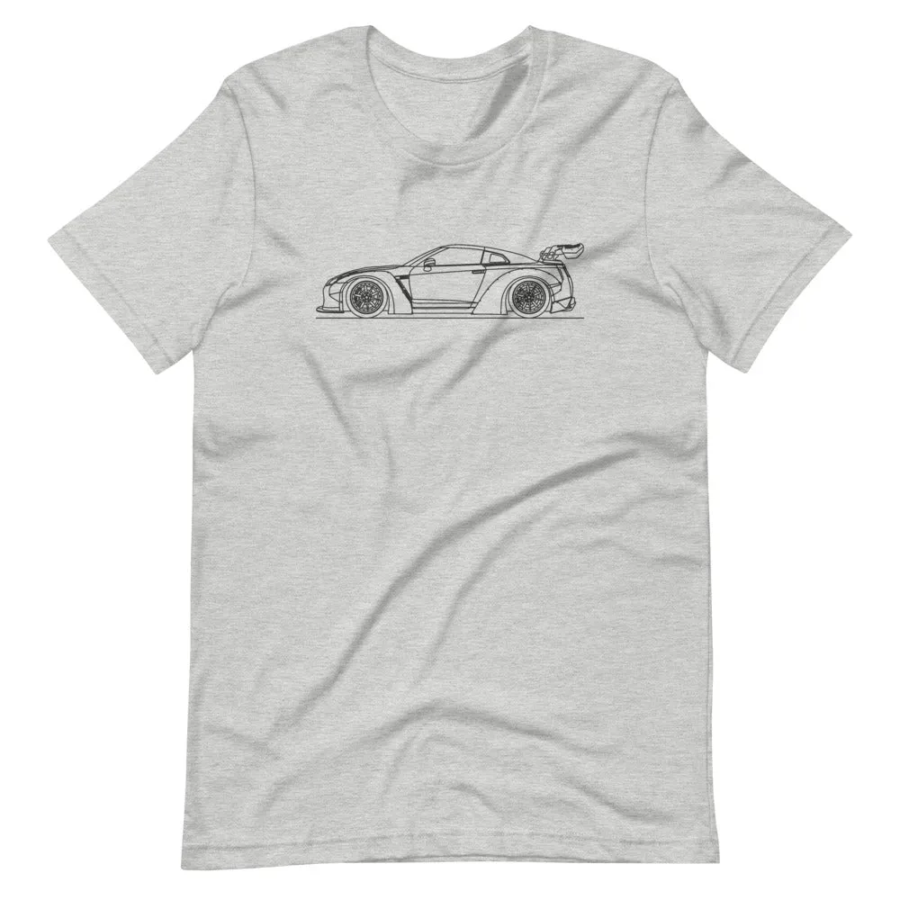 Nissan GT-R R35 Liberty Walk outline T-shirt