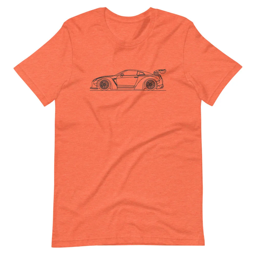 Nissan GT-R R35 Liberty Walk outline T-shirt