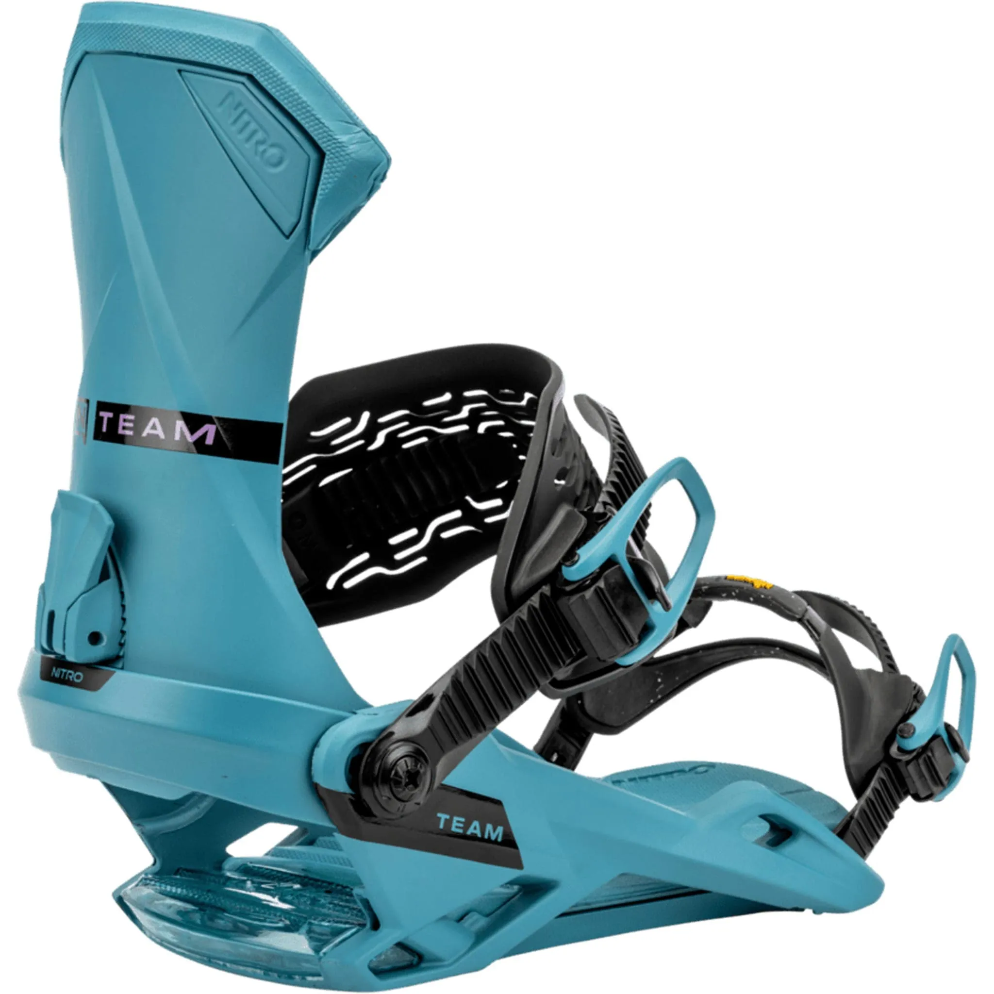Nitro Team Snowboard Binding Midnight Turquoise 2025