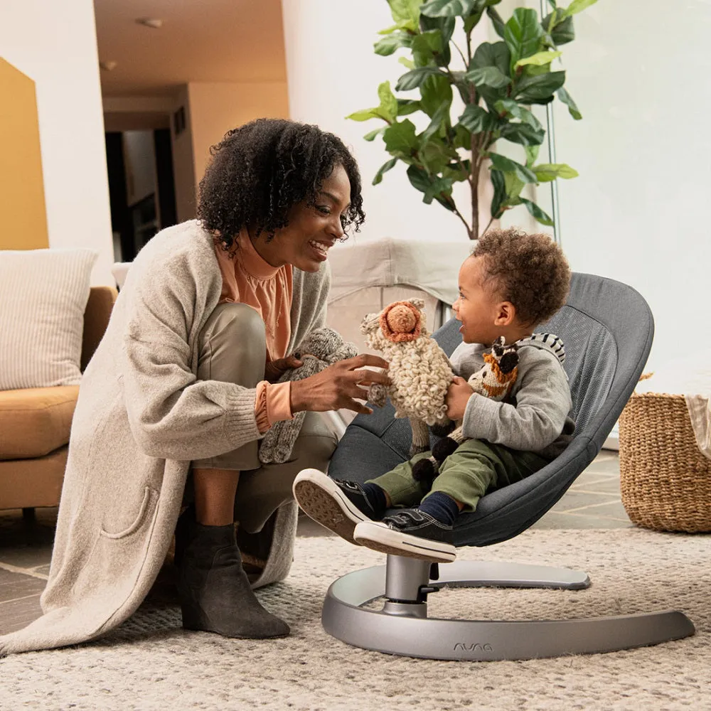 Nuna LEAF™ grow Swing with Toy Bar (Charcoal)