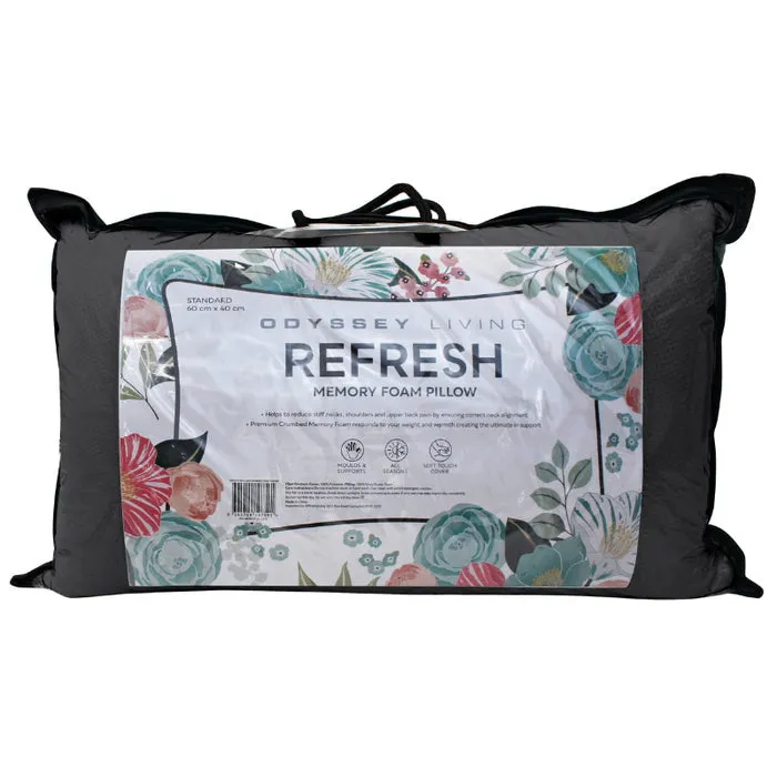 Odyysey Living Refresh Crumbed Memory Foam Pillow